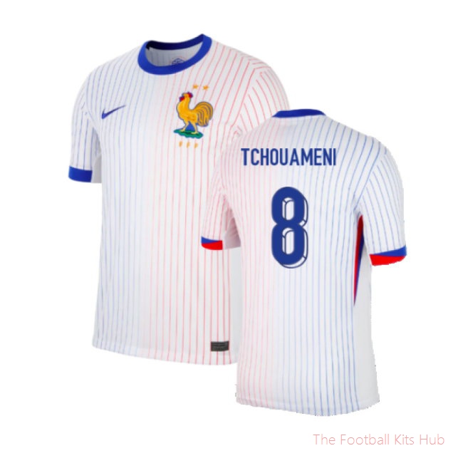 2024-2025 France Away Shirt (Tchouameni 8)-unisoccer store